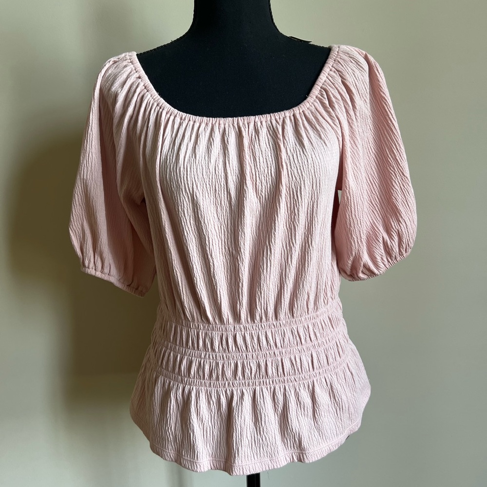Loft | Blouse | Peach XS Short Sleeve | NWT | Smoke Free Home